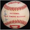Image 4 : National Old Timers Classic Logo Baseball Signed by (11)