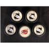 Image 1 : OFFICIAL WHL GAME HOCKEY PUCKS LOT