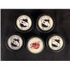 Image 1 : OFFICIAL WHL GAME HOCKEY PUCKS LOT