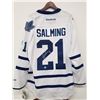 Image 2 : BORJE SALMING SIGNED MAPLE LEAFS HOCKEY JERSEY W/ AJ SPORTSWORLD COA