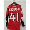 Image 2 : Craig Anderson Signed Senators Jersey (AJ SPORTSWORLD COA)