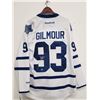 Image 2 : DOUG GILMOUR SIGNED MAPLE LEAFS HOCKEY JERSEY W/ AJ SPORTSWORLD COA