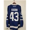 Image 1 : NAZEM KADRI SIGNED MAPLE LEAFS HOCKEY JERSEY W/ AJ SPORTSWORLD COA