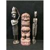 Image 1 : INDONESIAN/ NATIVE ART SCULPTURE LOT (12")