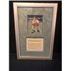 Image 1 : VINTAGE STAN MUSIAL FRAMED PHOTO W/ NEWSPAPER CLIPPING DISPLAY