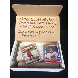 1990 SCORE HOCKEY COMPLETE SET (440 CARDS) MINT CONDITION **LINDROS & BRODEUR RC**