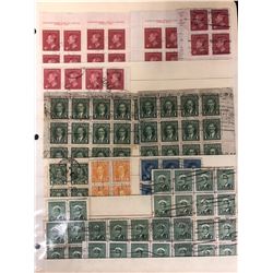 CANADIAN STAMP LOT (ONE & FOUR CENTS)