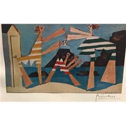 Bathers with Beach Ball - Pablo Picasso Lithograph