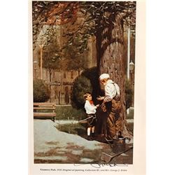 The Land of Enchantment - Norman Rockwell Lithograph