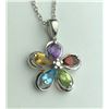 Image 2 : Beautiful Multi Color Diamond Necklas(cts)