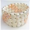 Image 1 : Beautiful White And Pink Pearl Bracelet