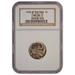 1938-D Buffalo Nickel NGC MS66