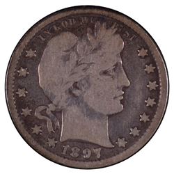 1897-O Barber Quarter Coin