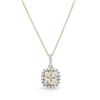 Image 1 : 14KT Two Tone Gold 0.68ctw Diamond Pendant with Chain