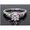 Image 4 : Platinum 0.75ctw Diamond Ring