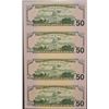 Image 2 : 2006 (4) $50 Uncut Sheet of Cleveland Federal Reserve Notes