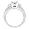 Image 9 : 14KT White Gold 1.00ctw Diamond Ring