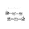 Image 2 : 14KT White Gold 1.00ctw Ruby and Diamond Earrings