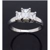 Image 1 : 14K White Gold 0.96ctw Diamond Ring