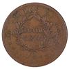 Image 2 : 1804 Draped Bust Crosslet 4 Stemless Half Cent Coin