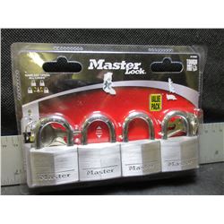 New 4 piece Master Locks all keyed the same