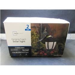 2 Hanging Coach Solar Lights