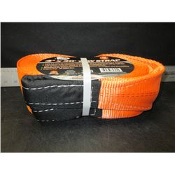 New 4 inch x 30 foot 9 ton / 18,000lb Tow Strap / will not rot or tear