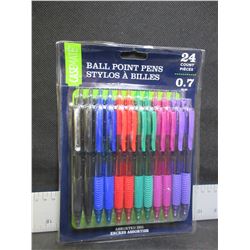 New Casemate 24 count Ball Point Pens Assorted colors