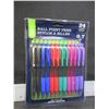 Image 1 : New Casemate 24 count Ball Point Pens Assorted colors