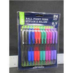 New Casemate 24 count Ball Point Pens Assorted colors