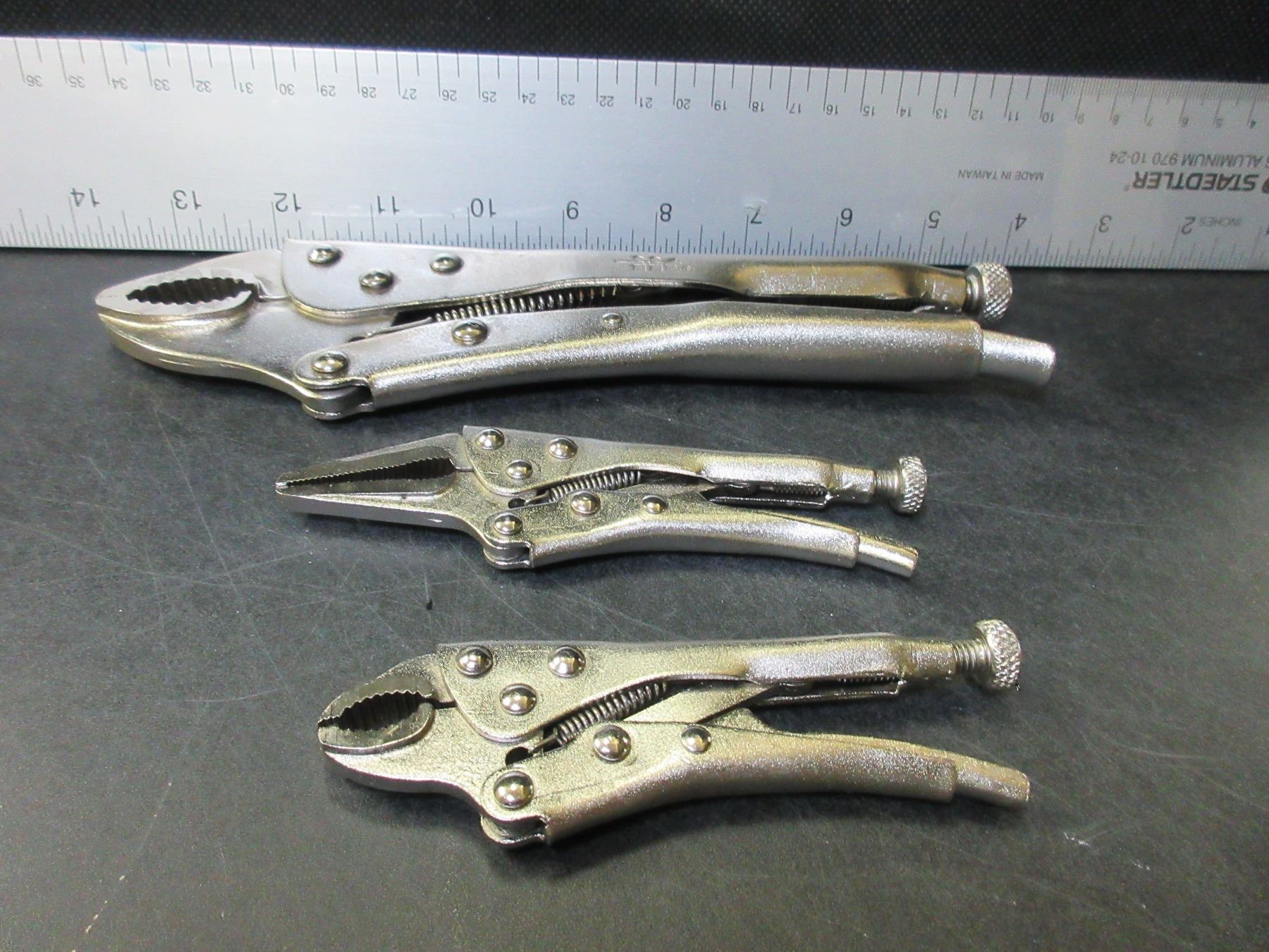 Set of 3 New Vise Grips / 1 10 inch and 2 minis