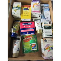 Flat full of NEW Supplements / Allergy / skin creams etc./ huge value