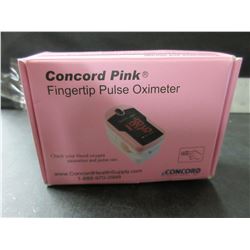Concord Pink Fingertip Pulse Oximeter / blood oxygen saturation/pulse rate