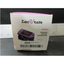 New ZacVrate 500dl Finger Pulse Oximeter / LED display