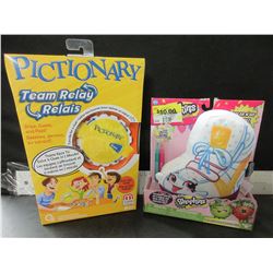 Pictionary Game & Shopkins coloring fun