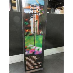New 5 Funtion Weather Vane Station / 56" tall / Rain Gage / Thermometer