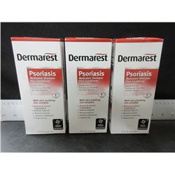 3 New Dermarest Psoriasis Medicated Shampoo plus Conditioner