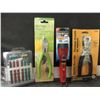 Image 1 : Lot of 4 New Handy home Items / wire cutters / Life Gear Flashlight