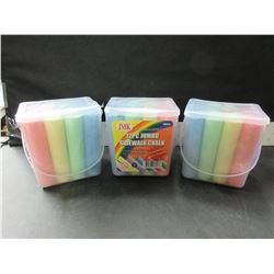 Lot of 3 Packs New Jumbo Sidewalk Chalk 12 pieces per pack