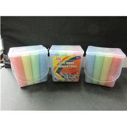 Lot of 3 Packs New Jumbo Sidewalk Chalk 12 pieces per pack