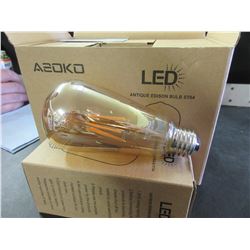 New Case of 6  Antique Edison LED Bulbs / ST64