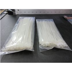 2 New pack of Cable/Zip ties / 100 pc 8 inch & 100pc 6 inch