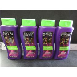 lot of 4 New Silkience 2 in 1 Shampoo & Conditioner / 20 oz