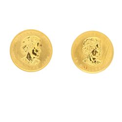 COINS:  [2] Canadian Gold Maple Leaf twenty dollar 1/2 ounce (.9999 fine) gold coins;  [assorted dat