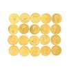 Image 1 : COINS:  [20]  Canadian Gold Maple Leaf fifty dollar 1 ounce (.999) fine gold coins;  [assorted dates