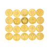 Image 2 : COINS:  [20]  Canadian Gold Maple Leaf fifty dollar 1 ounce (.999) fine gold coins;  [assorted dates