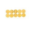 Image 1 : COINS: [10] Canadian Gold Maple Leaf fifty dollar 1 ounce (.999) fine gold coins; [assorted dates]