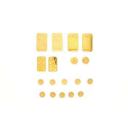 COINS:  [10] Canadian Gold Maple Leaf five dollar 1/10 ounce (.999) fine gold coins;  [assorted date