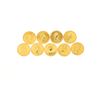 Image 1 : COINS: [9] Canadian Gold Maple Leaf fifty dollar 1 ounce (.999) fine gold coins; [assorted dates]