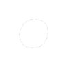 Image 2 : NECKLACE:  [1] 18 karat white gold chain  necklace with 28 bezel set round diamonds, approx. 2.52 ca